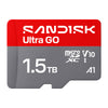 SANDISK Ultra GO 1.5TB MicroSD Memory Card SDSQUGN-1T50-GN6MN front view