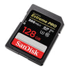 SanDisk Extreme Pro UHS-II 128GB SD Memory Card SDHC 300Mb/s SDSDXDK-128G-GN4IN angled right