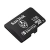SanDisk Nintendo Switch Fortnite Edition 128GB MicroSD Memory Card SDSQXAO-128G-GN6ZG angled view