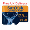 SanDisk Outdoors FHD 128GB MicroSD Memory Card
