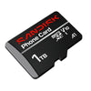 SanDisk Phone Card 1TB MicroSD Memory Card 200MB/s SDSQUBQ-1T00-GN6QN angled view