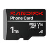 SanDisk Phone Card 1TB MicroSD Memory Card 200MB/s SDSQUBQ-1T00-GN6QN front view