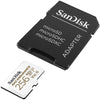 SanDisk Max Endurance 256GB MicroSD Memory Card SDSQQVR-256G-GN6IA with adapter angled