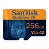 SanDisk Outdoors 4K 256GB MicroSD Memory Card