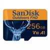 SanDisk Outdoors FHD 256GB MicroSD Memory Card