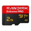 SANDISK Extreme PRO microSD UHS-I Card - 2TB SDSQXCD-2T00-GN6MA front view