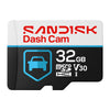 SanDisk Dash Cam 32GB MicroSD Memory Card 100MB/s SDSQQNR-032G-GU6SN front view