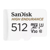 SanDisk High Endurance 512GB MicroSD Memory Card SDSQQNR-512G-GN6IA front view