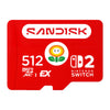 SanDisk microSD Express 512GB Memory Card for Nintendo Switch 2 SDSQXFN-512G-GR6ZN front view