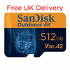 SanDisk Outdoors 4K 512GB MicroSD Memory Card