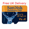 SanDisk Outdoors FHD 512GB MicroSD Memory Card