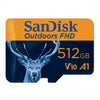 SanDisk Outdoors FHD 512GB MicroSD Memory Card