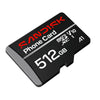 SanDisk Phone Card 512GB MicroSD Memory Card 200MB/s SDSQUBQ-512G-GN6QN angled view