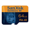 SanDisk Outdoors 4K 64GB MicroSD Memory Card