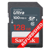 Refurbished SanDisk Ultra 128GB SD Memory Card SDXC 100Mb/s SDSDUNR-128G-GN3IN