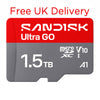 SANDISK Ultra GO 1.5TB MicroSD Memory Card SDSQUGN-1T50-GN6MN free UK delivery