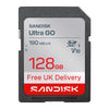 SanDisk Ultra GO 128GB SDXC 190mb/s SD Memory Card SDSDUGN-128G-GN6IN free UK delivery
