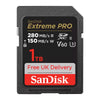 SanDisk Extreme PRO UHS-II V60 1TB SD Memory Card SDSDXEP-1T00-GN4IN free UK delivery