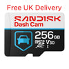 SanDisk Dash Cam 256GB MicroSD Memory Card 100MB/s SDSQQNR-256G-GU6SN free UK delivery
