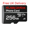 SanDisk Phone Card 256GB MicroSD Memory Card 200MB/s SDSQUBQ-256G-GN6QN free UK delivery