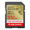 SANDISK Extreme GO 512GB SD Memory Card SDXC 230MB/s SDSDXGN-512G-GNCIN free UK delivery