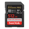 SanDisk Extreme PRO UHS-II V60 512GB SD Memory Card SDSDXEP-512G-GN4IN free UK delivery