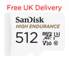 SanDisk High Endurance 512GB MicroSD Memory Card SDSQQNR-512G-GN6IA free UK delivery