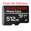 SanDisk Phone Card 512GB MicroSD Memory Card 200MB/s SDSQUBQ-512G-GN6QN free UK delivery