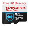 SanDisk Dash Cam 64GB MicroSD Memory Card 100MB/s SDSQQNR-064G-GU6SN free UK delivery