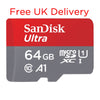 Free Delivery SanDisk Ultra 64GB MicroSD 120Mb/s Memory Card SDSQUA4-064G-GN6MA