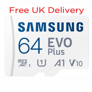 Free Delivery Samsung Evo Plus 64GB MicroSD Memory Card MB-MC64KA