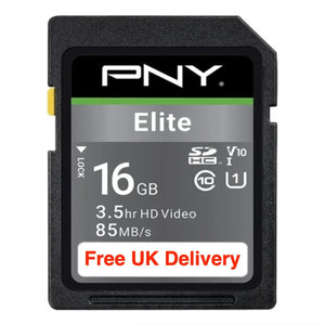 PNY Elite 16GB SDHC Memory Card Free Delivery