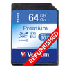 Refurbished Verbatim Premium SDXC memory card 64 GB