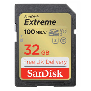 SanDisk Extreme 32GB SDHC Memory Card SDSDXVT-032G-GNCIN free delivery