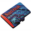 SanDisk GamePlay microSD Memory card 256GBn V30 U3 SDSQXAV-256G-GN6XN angle