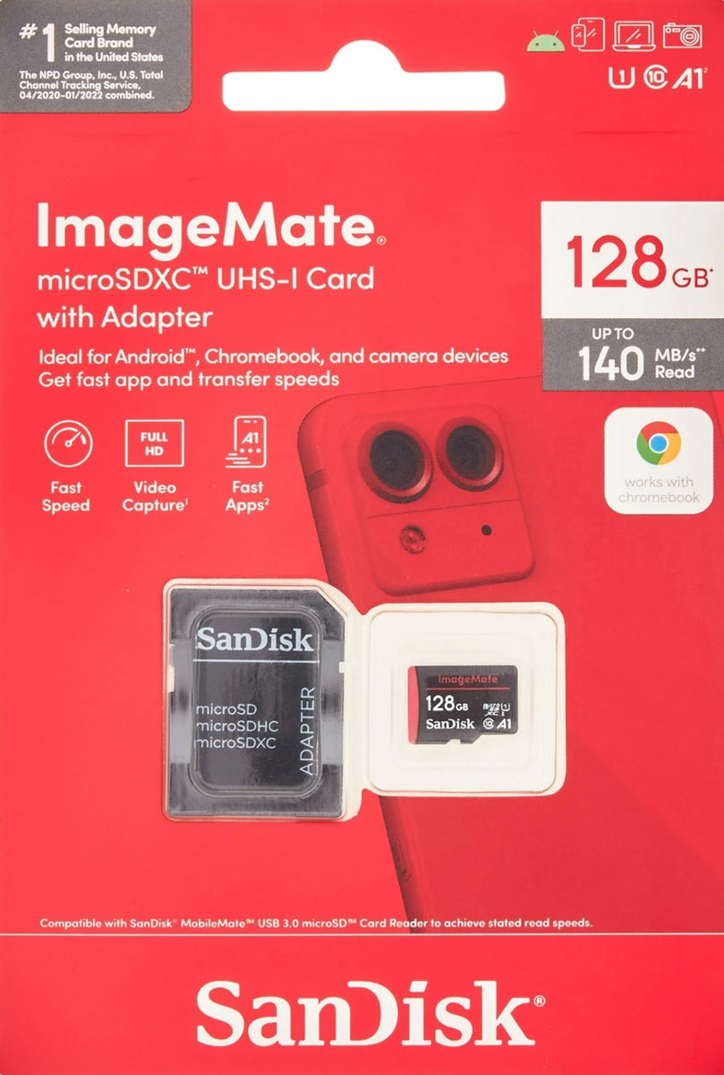 SanDisk ImageMate 128GB MicroSD Memory Card 140MB/s