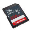 SanDisk Ultra SD Card 256GB 100Mb/s Angled