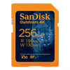 SanDisk Outdoors 4K 256GB SD Memory Card SDXC 190Mb/s SDSDXWV-256G-GN6VN