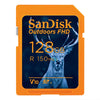 SanDisk Outdoors FHD 128GB SD Memory Card SDXC 150Mb/s SDSDUWC-128G-GN6VN