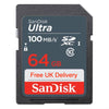 SanDisk Ultra 64GB SD Memory Card SDXC 100Mb/s