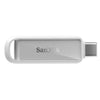 SanDisk Phone Drive 256 GB Arctic White USB-C flash drive on a white background