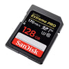 SanDisk Extreme Pro 128GB SD Memory Card SDXC 170Mb/s SDSDXXY-128G-GN4IN angle right