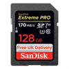 SanDisk Extreme Pro 128GB SD Memory Card SDXC 170Mb/s SDSDXXY-128G-GN4IN free delivery