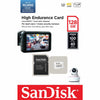 SanDisk High Endurance 128GB MicroSD Memory Card SDSQQNR-128G-GN6IA retail pack for dash cam