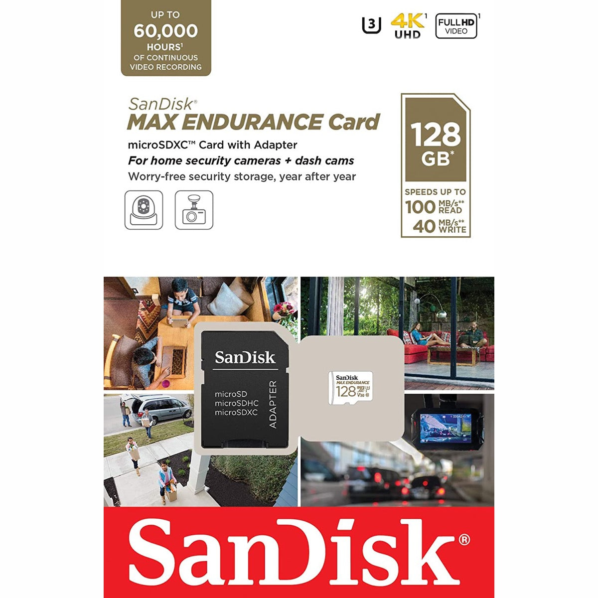 SanDisk MAX Endurance 128GB MicroSD Memory Card