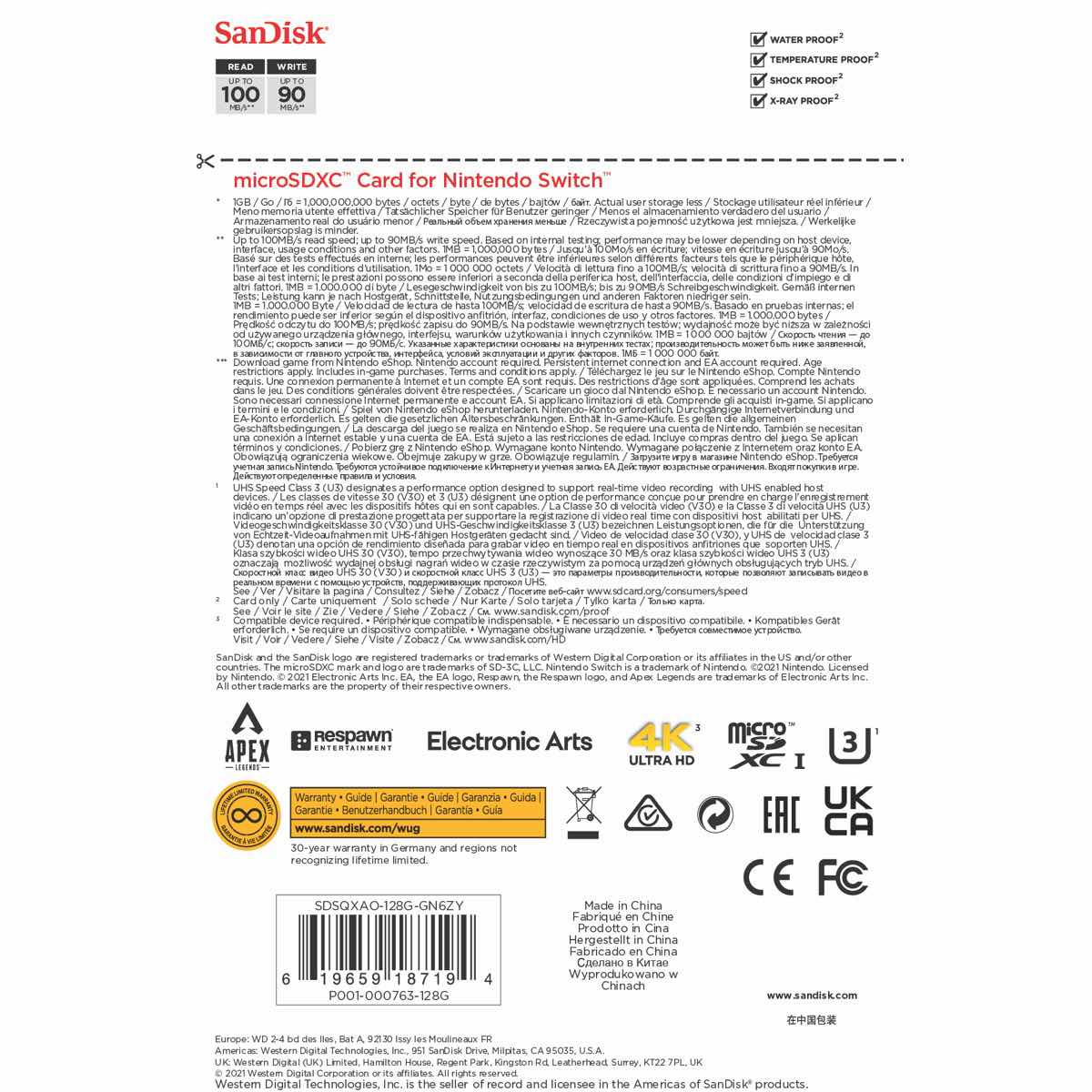 SanDisk Nintendo®-Licensed APEX Legends 128GB Memory Card