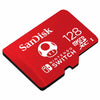SanDisk Nintendo Licensed 128GB Memory Card SDSQXAO-128G-GNCZN angled