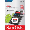 SanDisk Ultra 16GB MicroSD Memory Card 98MB/s Retail Pack SDSQUNC-016G-GN6MN
