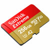 256GB SanDisk Extreme microSD Memory Card SDSQXA1-256G-GN6MA angled