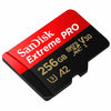 256GB SanDisk Extreme PRO microSD Memory Card SDSQXCD-256G-GN6MA angleds